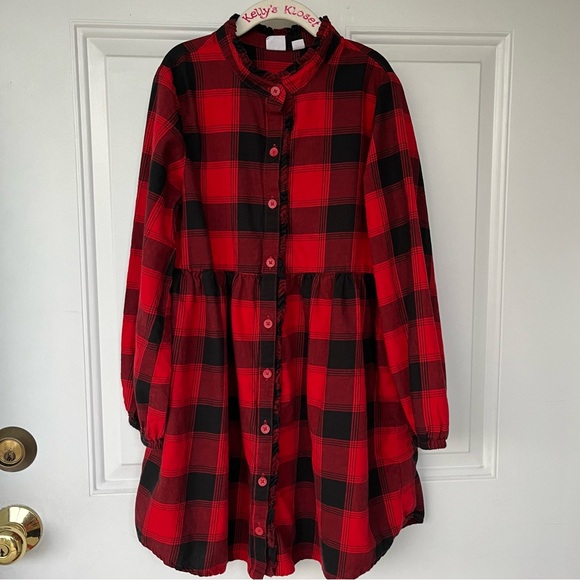 GAP Other - •Gap Kids• Buffalo Plaid Ruffle Dress - Size Medium (7/8)